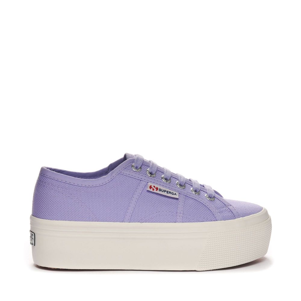 Superga 2790 Platform Purple Platform Sneakers - Women's USA | US5178087